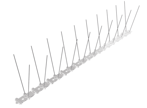 IDPP2 Polycarbonat og rustfri pigge, beskyttelses bredde 100 mm. Prisen er pr. 1 meter