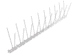 IDPP2 Polycarbonat og rustfri pigge, beskyttelses bredde 100 mm. Prisen er pr. 1 meter